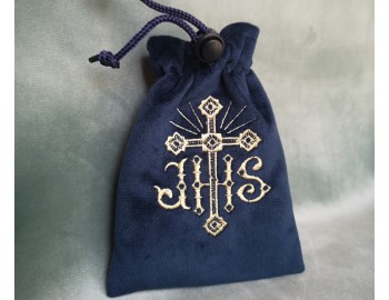 Rosary Bag IHS